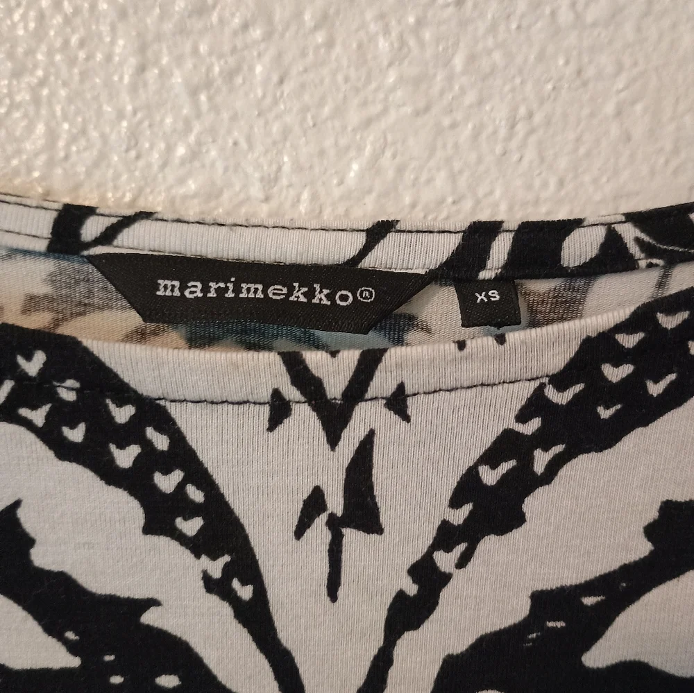 Marimekko Keinuva Black/White Dress Size XS Extra Small - Picture 4 of 8